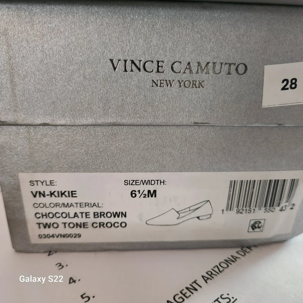 Vince Camuto "Kikie"Chocolate Brown Croco loafers. SOLD SOLD SOLD - Picture 7 of 10